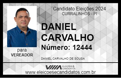 Candidato DANIEL CARVALHO 2024 - CURRALINHOS - Eleições