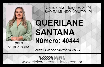 Candidato QUERILANE SANTANA 2024 - SÃO RAIMUNDO NONATO - Eleições