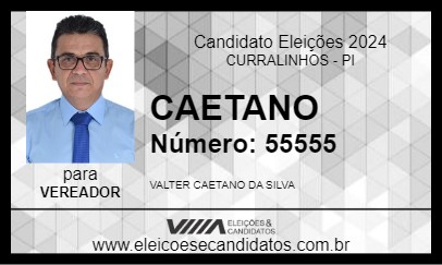 Candidato CAETANO 2024 - CURRALINHOS - Eleições