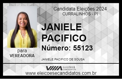 Candidato JANIELE PACIFICO 2024 - CURRALINHOS - Eleições