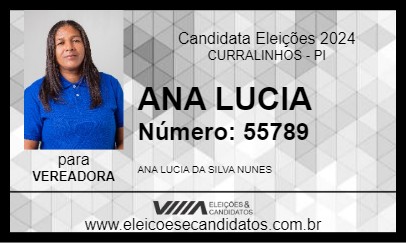 Candidato ANA LUCIA 2024 - CURRALINHOS - Eleições