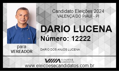 Candidato DARIO LUCENA 2024 - VALENÇA DO PIAUÍ - Eleições