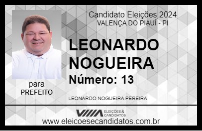 Candidato LEONARDO NOGUEIRA 2024 - VALENÇA DO PIAUÍ - Eleições