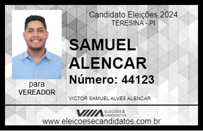 Candidato SAMUEL ALENCAR 2024 - TERESINA - Eleições