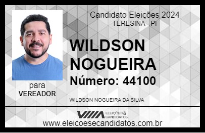 Candidato WILDSON NOGUEIRA 2024 - TERESINA - Eleições