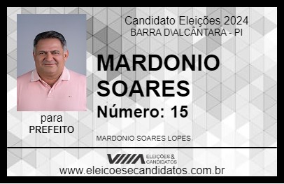 Candidato MARDONIO SOARES 2024 - BARRA D\ALCÂNTARA - Eleições