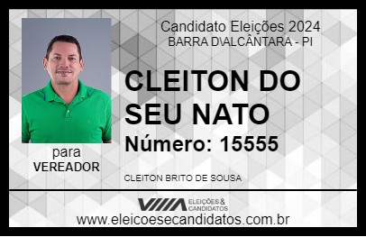 Candidato CLEITON DO SEU NATO 2024 - BARRA D\ALCÂNTARA - Eleições