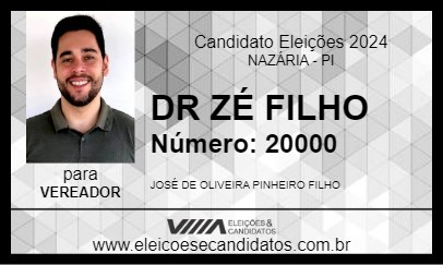 Candidato DR ZÉ FILHO 2024 - NAZÁRIA - Eleições