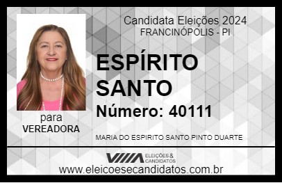 Candidato ESPÍRITO SANTO 2024 - FRANCINÓPOLIS - Eleições