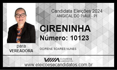 Candidato CIRENINHA 2024 - ANGICAL DO PIAUÍ - Eleições