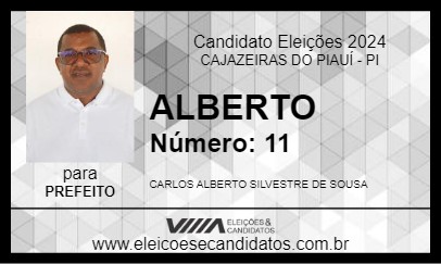 Candidato ALBERTO 2024 - CAJAZEIRAS DO PIAUÍ - Eleições