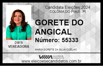 Candidato GORETE DO ANGICAL 2024 - COLÔNIA DO PIAUÍ - Eleições