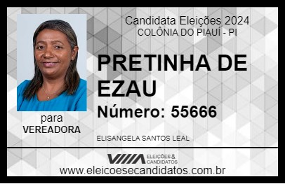 Candidato PRETINHA DE EZAU 2024 - COLÔNIA DO PIAUÍ - Eleições