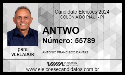 Candidato ANTWO 2024 - COLÔNIA DO PIAUÍ - Eleições