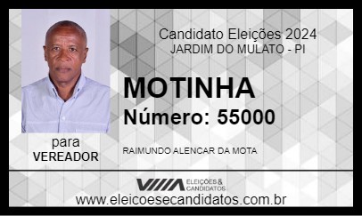 Candidato MOTINHA 2024 - JARDIM DO MULATO - Eleições