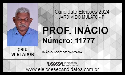 Candidato PROF. INÁCIO 2024 - JARDIM DO MULATO - Eleições