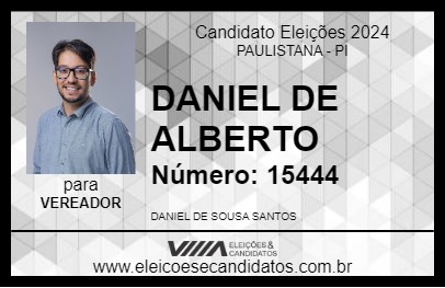 Candidato DANIEL DE ALBERTO 2024 - PAULISTANA - Eleições