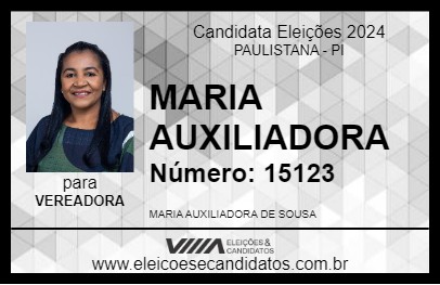 Candidato MARIA AUXILIADORA 2024 - PAULISTANA - Eleições