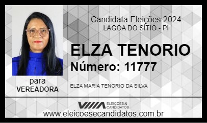 Candidato ELZA TENORIO 2024 - LAGOA DO SÍTIO - Eleições