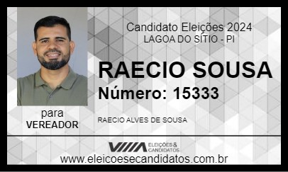 Candidato RAECIO SOUSA 2024 - LAGOA DO SÍTIO - Eleições