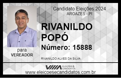 Candidato RIVANILDO POPÓ 2024 - AROAZES - Eleições