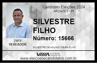 Candidato SILVESTRE FILHO 2024 - AROAZES - Eleições