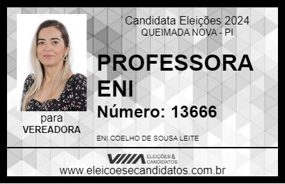 Candidato PROFESSORA ENI 2024 - QUEIMADA NOVA - Eleições