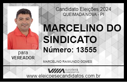 Candidato MARCELINO DO SINDICATO 2024 - QUEIMADA NOVA - Eleições