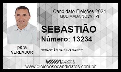 Candidato SEBASTIÃO 2024 - QUEIMADA NOVA - Eleições