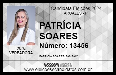 Candidato PATRÍCIA SOARES 2024 - AROAZES - Eleições