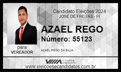 Candidato AZAEL REGO 2024 - JOSÉ DE FREITAS - Eleições