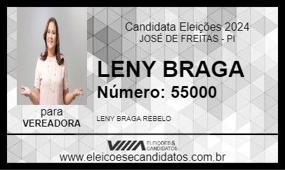 Candidato LENY BRAGA 2024 - JOSÉ DE FREITAS - Eleições