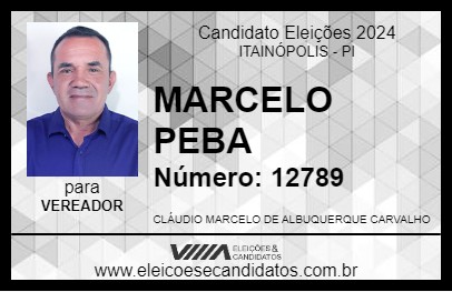 Candidato MARCELO PEBA 2024 - ITAINÓPOLIS - Eleições