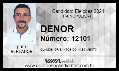 Candidato DENOR 2024 - ITAINÓPOLIS - Eleições