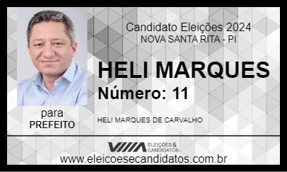 Candidato HELI MARQUES 2024 - NOVA SANTA RITA - Eleições