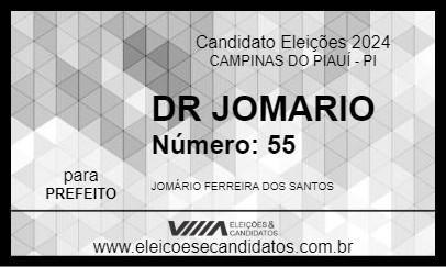 Candidato DR JOMARIO 2024 - CAMPINAS DO PIAUÍ - Eleições