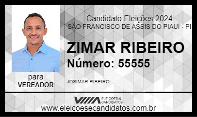 Candidato ZIMAR RIBEIRO 2024 - SÃO FRANCISCO DE ASSIS DO PIAUÍ - Eleições