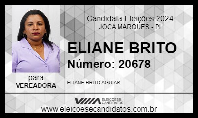 Candidato ELIANE BRITO 2024 - JOCA MARQUES - Eleições