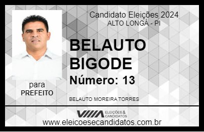 Candidato BELAUTO BIGODE 2024 - ALTO LONGÁ - Eleições