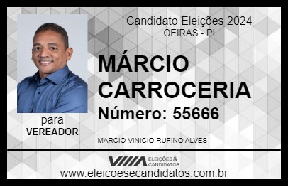 Candidato MÁRCIO CARROCERIA 2024 - OEIRAS - Eleições