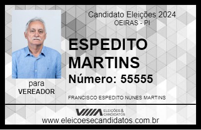 Candidato ESPEDITO MARTINS 2024 - OEIRAS - Eleições