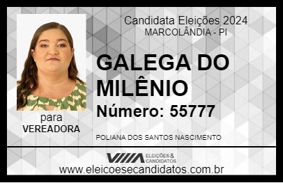 Candidato GALEGA DO MILÊNIO 2024 - MARCOLÂNDIA - Eleições