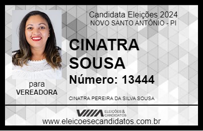 Candidato CINATRA SOUSA 2024 - NOVO SANTO ANTÔNIO - Eleições