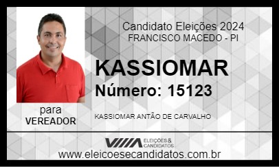 Candidato KASSIOMAR 2024 - FRANCISCO MACEDO - Eleições