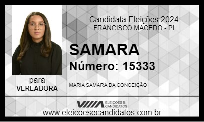 Candidato SAMARA 2024 - FRANCISCO MACEDO - Eleições