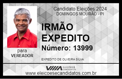 Candidato IRMÃO EXPEDITO 2024 - DOMINGOS MOURÃO - Eleições