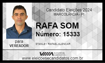 Candidato RAFA SOM 2024 - MARCOLÂNDIA - Eleições