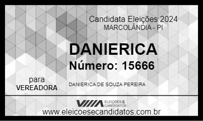 Candidato DANIERICA 2024 - MARCOLÂNDIA - Eleições