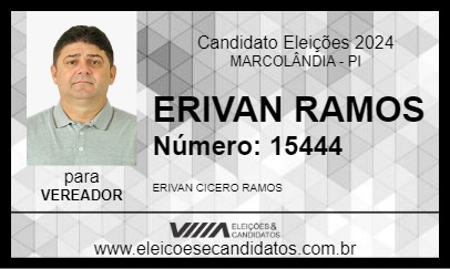 Candidato ERIVAN RAMOS 2024 - MARCOLÂNDIA - Eleições