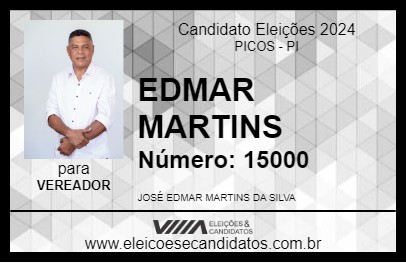 Candidato EDMAR MARTINS 2024 - PICOS - Eleições